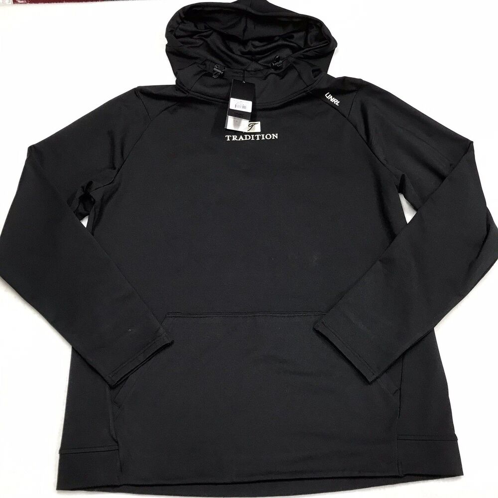 NWT UNRL Crossover II Hoodie Men L Black Performance Stretch Softshell Pouch